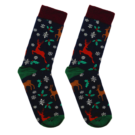 Happy Holidays Socks | Cute Cool Colorful Cotton socks for Women and Men Cozy Gifts, 6 pairs set - One Size