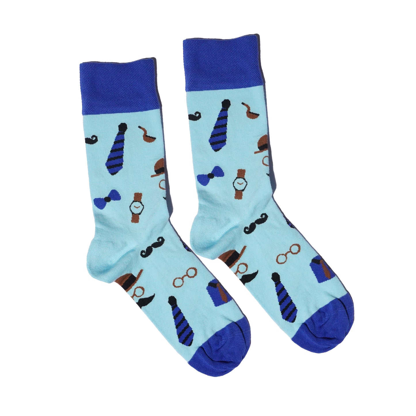 Dressy Men Gentleman | Cute Cool Colorful Cotton socks for Women and Men Cozy Gifts, funny Socks | Crazy socks 4 pairs set