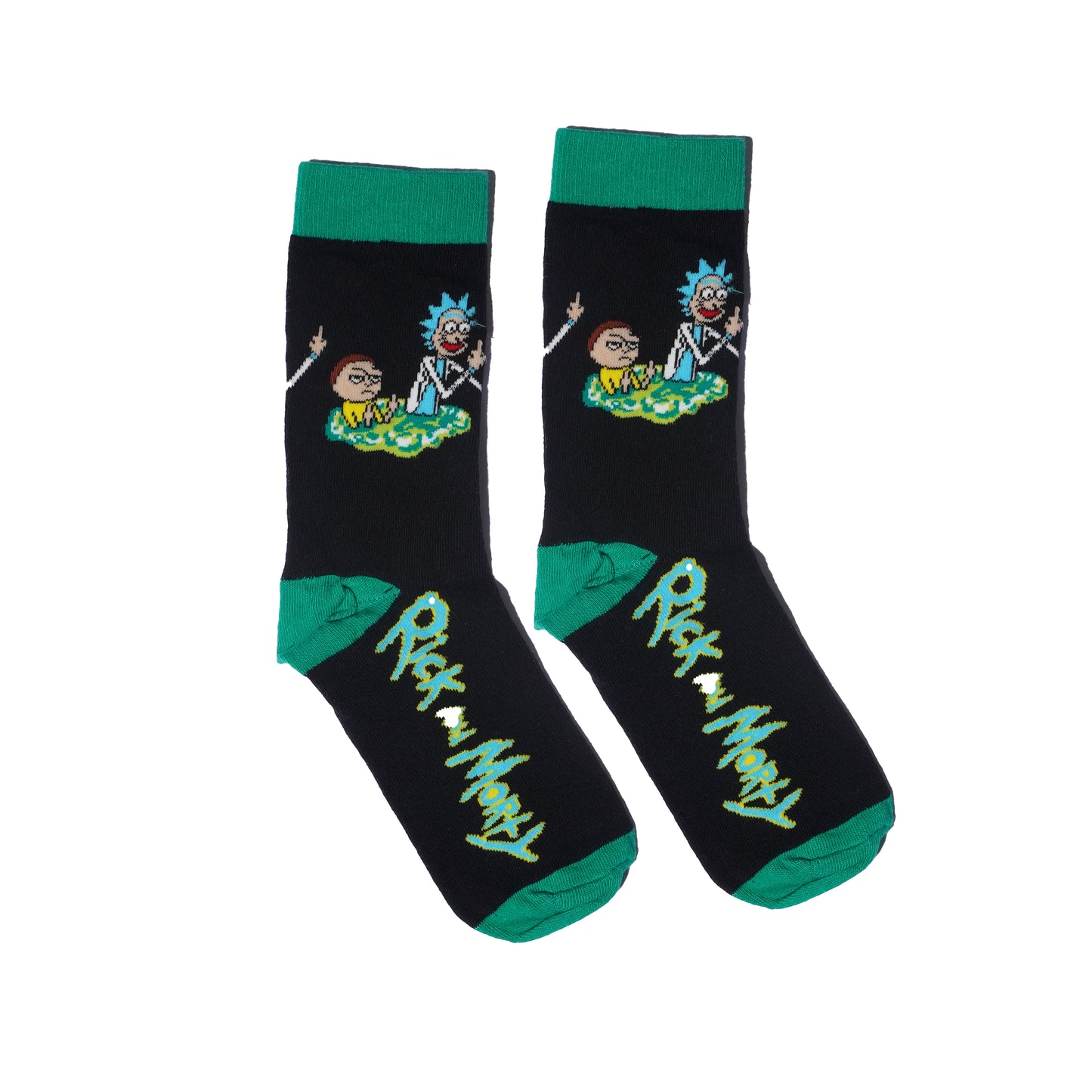 Morty and Rick Socks | Cute Cool Colorful Cotton socks for Women and Men Cozy Gifts, 4 pairs set - One Size