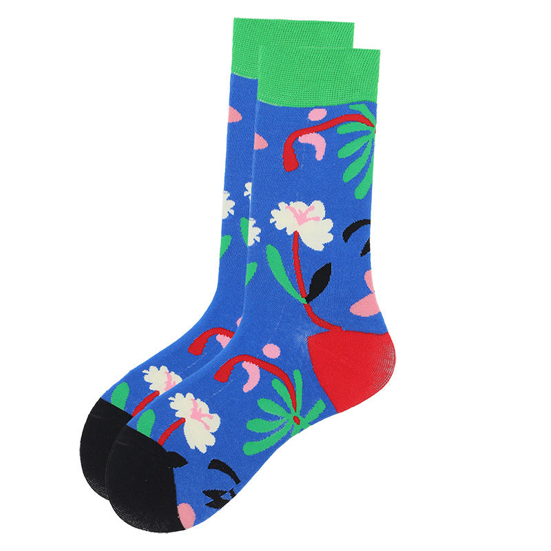 Blue Rose Socks