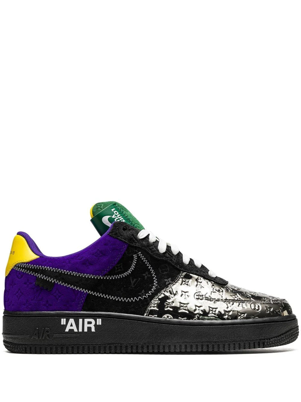 Nike x Virgil Abloh x Louis Vuitton Air Force 1 Low "Purple Dusk/Metallic Silver"