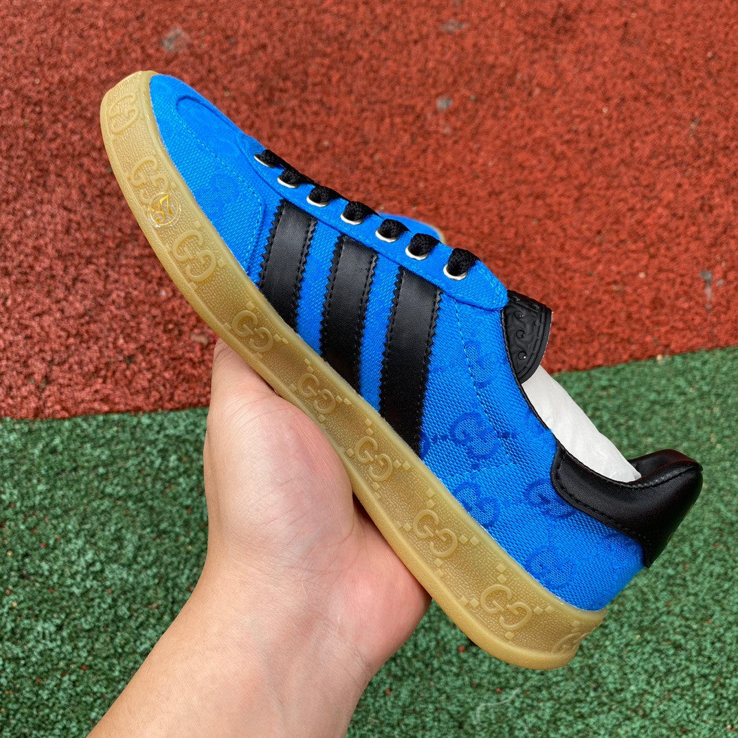 Adidas x Gucci Gazelle Blue GG Monogram