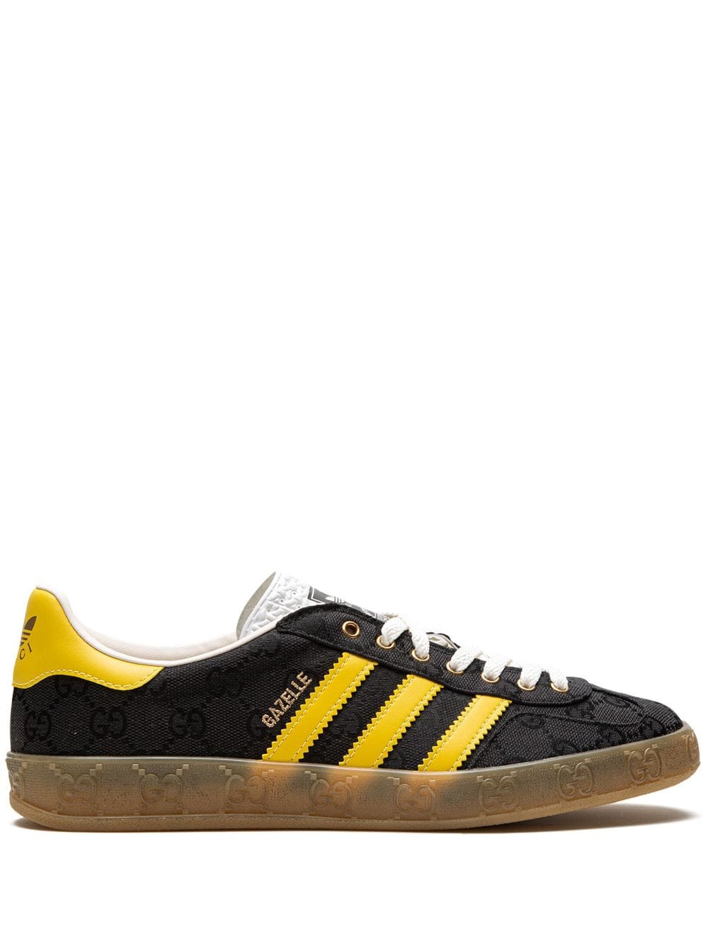 ADIDAS x Gucci Gazelle "GG Monogram Black/Yellow