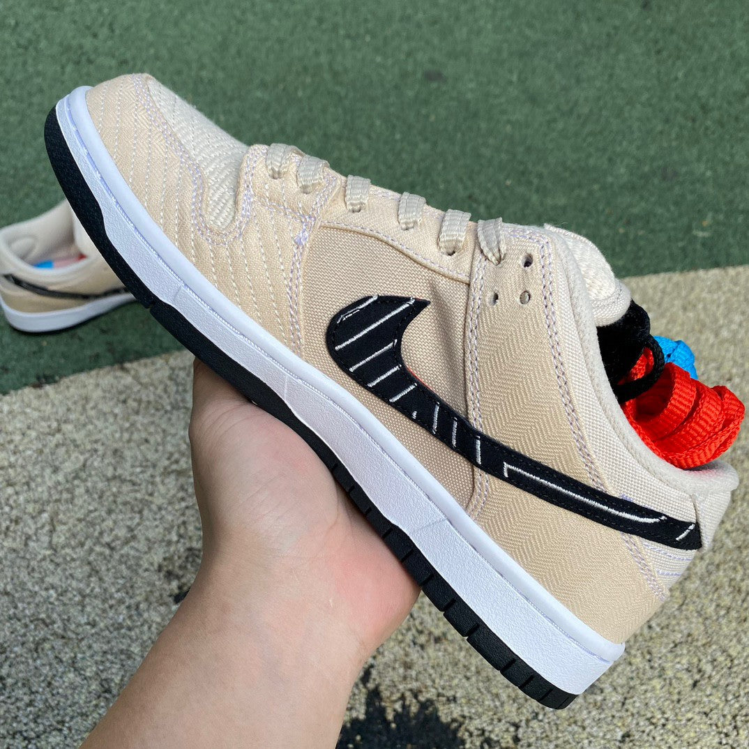 Nike Dunk Low "Albino & Preto - Jiu Jitsu"