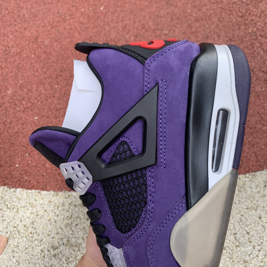 Travis Scott x Air Jordan 4 Retro 'Purple Suede - "Black Midsole"