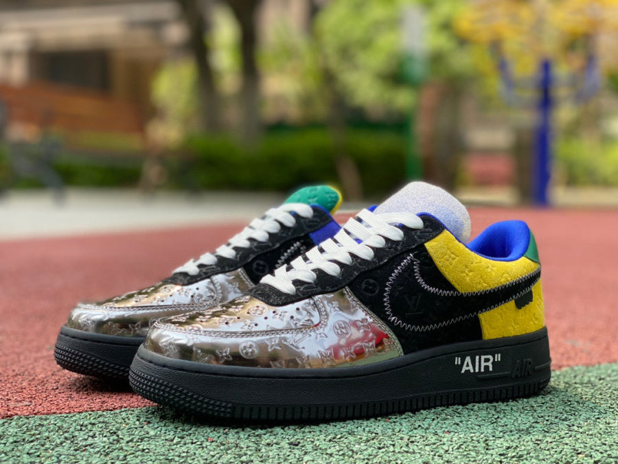 Nike x Virgil Abloh x Louis Vuitton Air Force 1 Low "Purple Dusk/Metallic Silver"