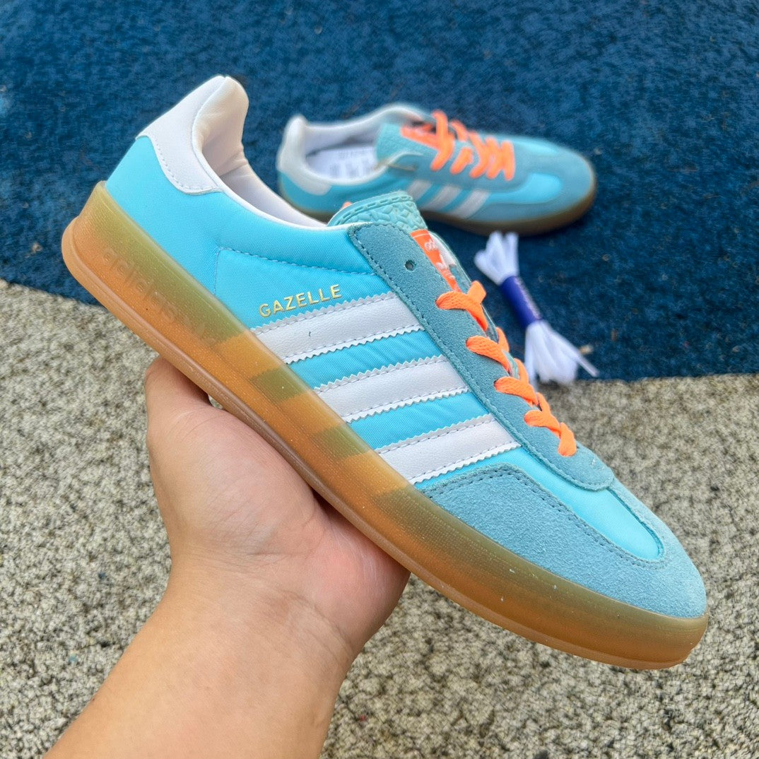 adidas Gazelle Indoor "Preloved Blue White Gum"