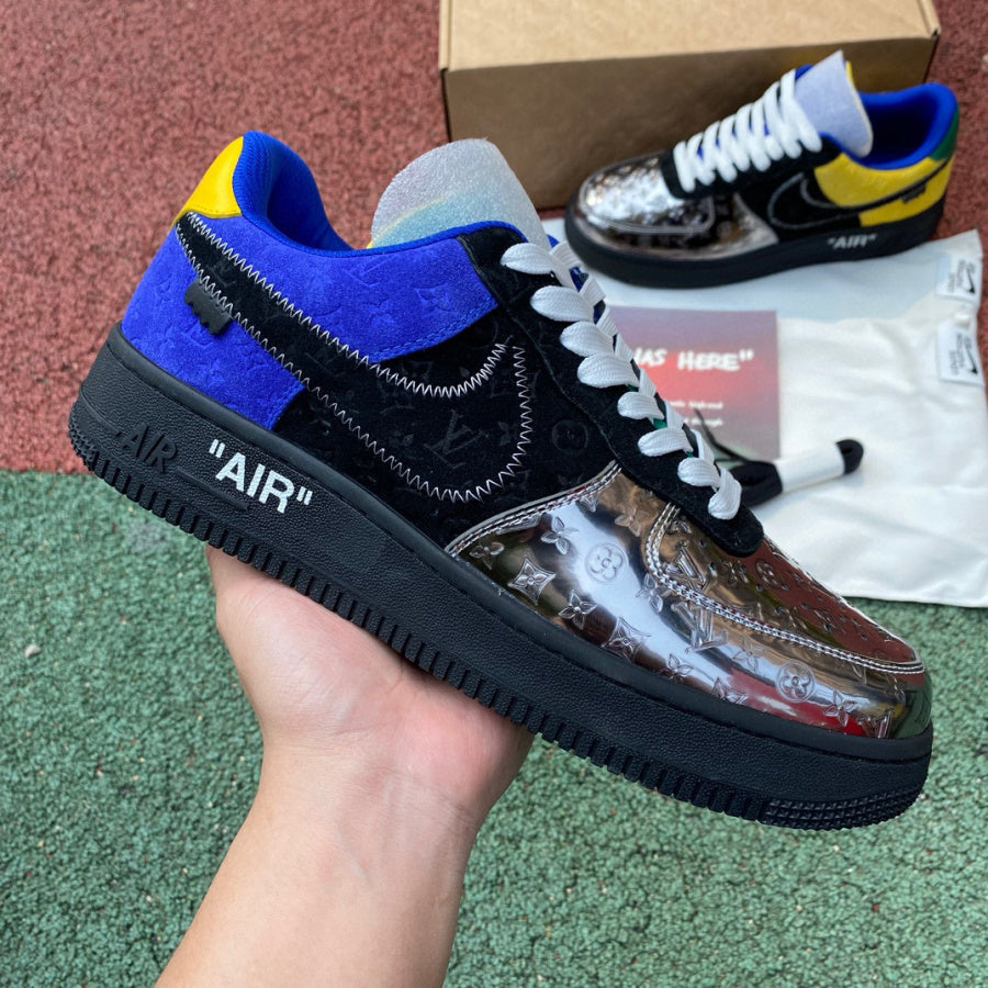 Nike x Virgil Abloh x Louis Vuitton Air Force 1 Low "Purple Dusk/Metallic Silver"