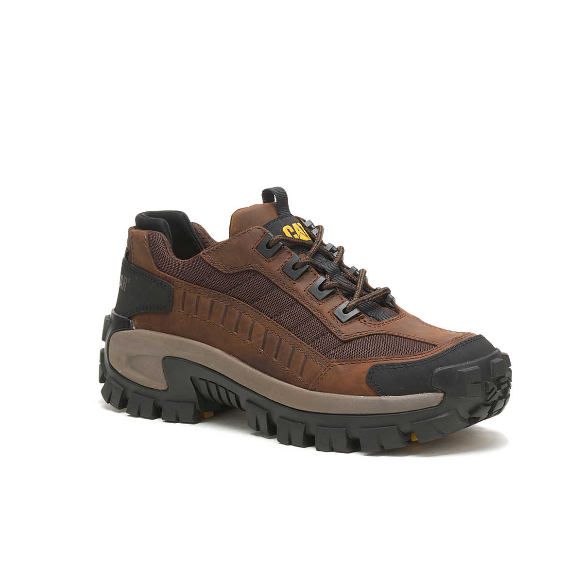 Cat Men's Invader Steel Toe Work Shoe Dark Brown