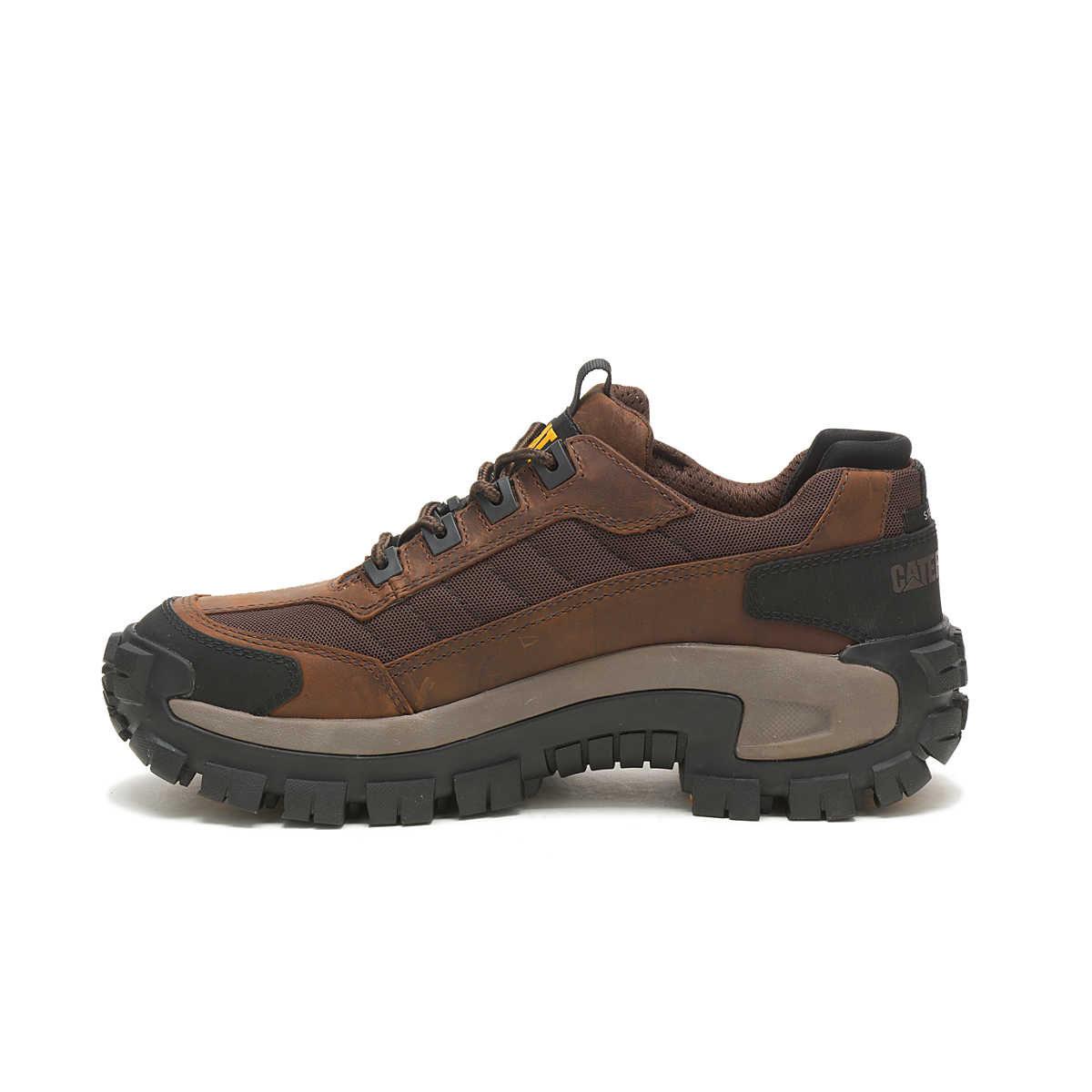 Cat Men's Invader Steel Toe Work Shoe Dark Brown