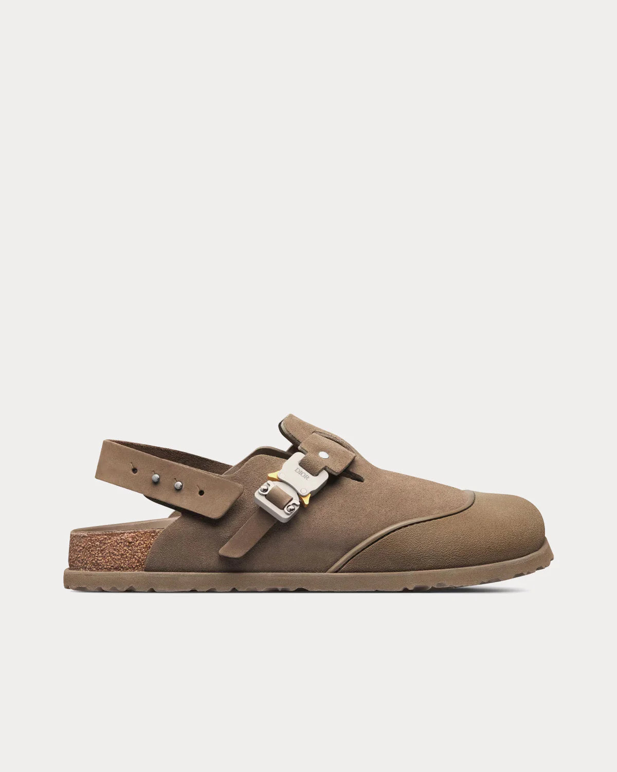 Dior X Birkenstock - Tokio Mule Khaki Nubuck Calfskin Slip Ons