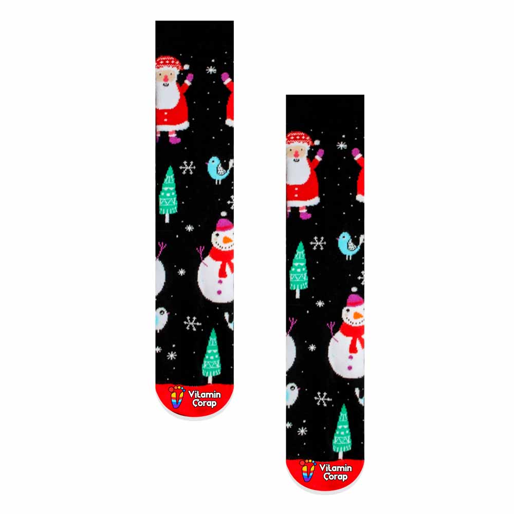 Happy Holidays Socks | Cute Cool Colorful Cotton socks for Women and Men Cozy Gifts, 6 pairs set - One Size