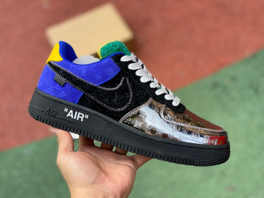 Nike x Virgil Abloh x Louis Vuitton Air Force 1 Low "Purple Dusk/Metallic Silver"