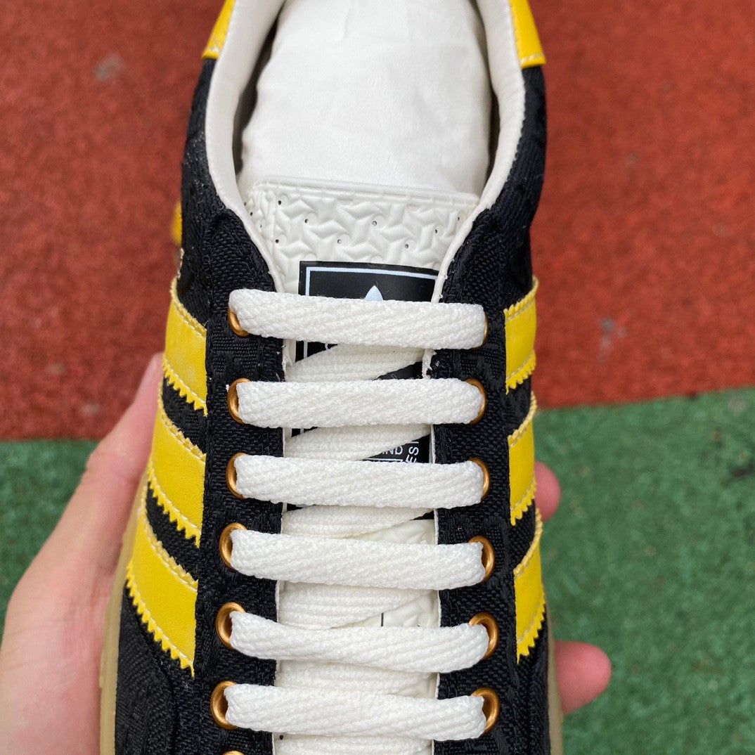 ADIDAS x Gucci Gazelle "GG Monogram Black/Yellow