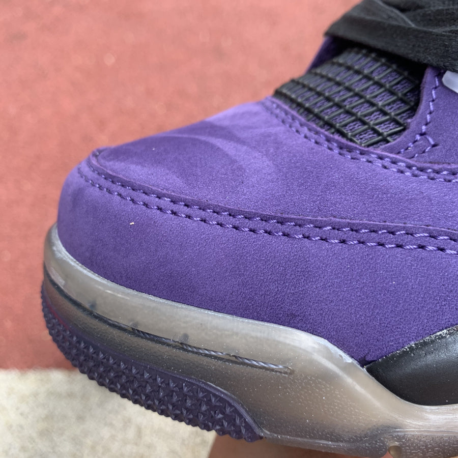 Travis Scott x Air Jordan 4 Retro 'Purple Suede - "Black Midsole"