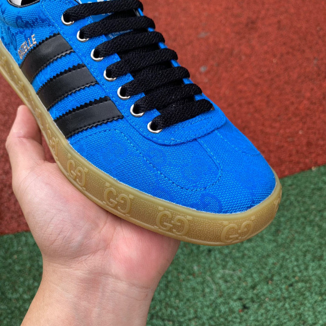 Adidas x Gucci Gazelle Blue GG Monogram