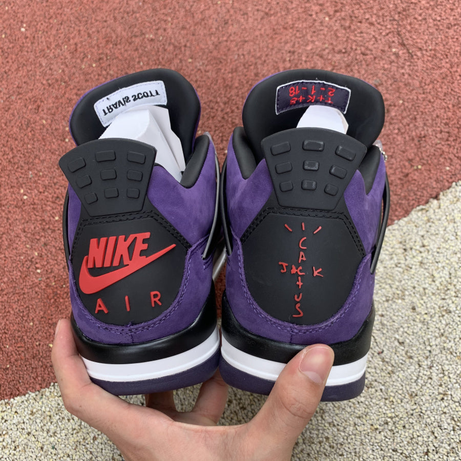 Travis Scott x Air Jordan 4 Retro 'Purple Suede - "Black Midsole"