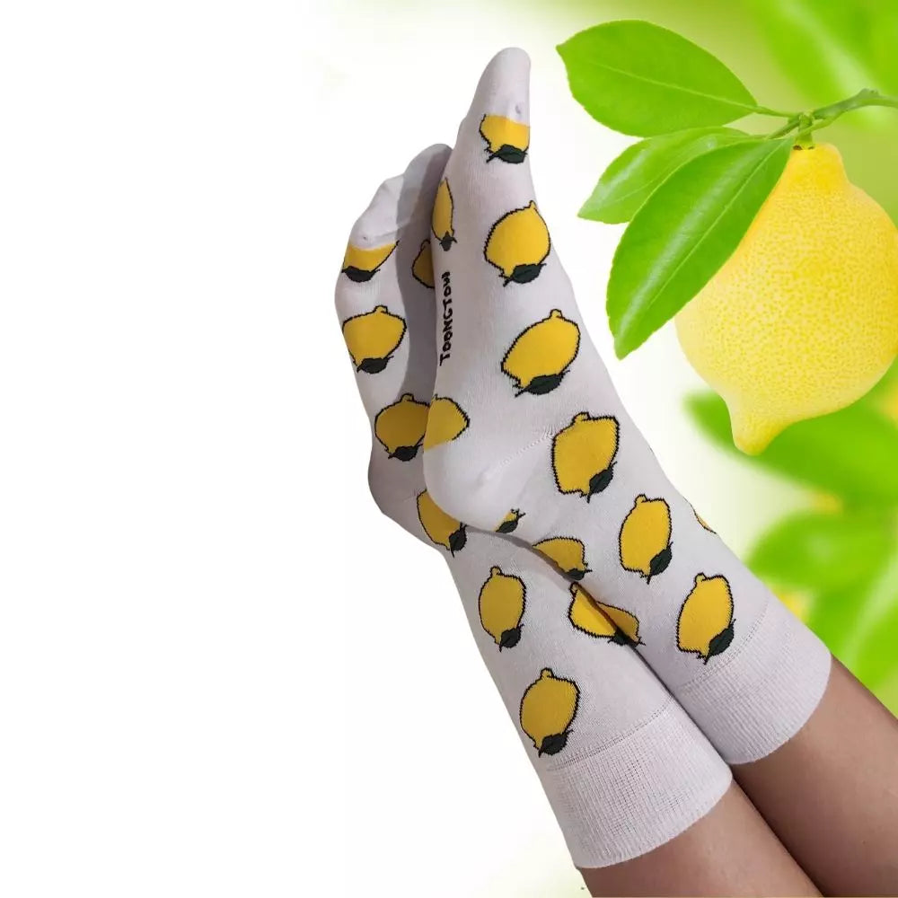 Fruity Socks | Cute Cool Colorful Cotton socks for Women and Men Cozy Gifts, 4 pairs set